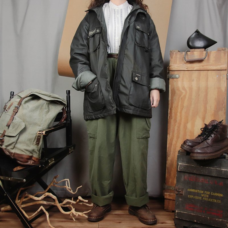 Belstaff tarpaulin coat 001 black, Wax cloth coat【Tsubasa.Y Vintage House】 - Men's Coats & Jackets - Other Materials Black