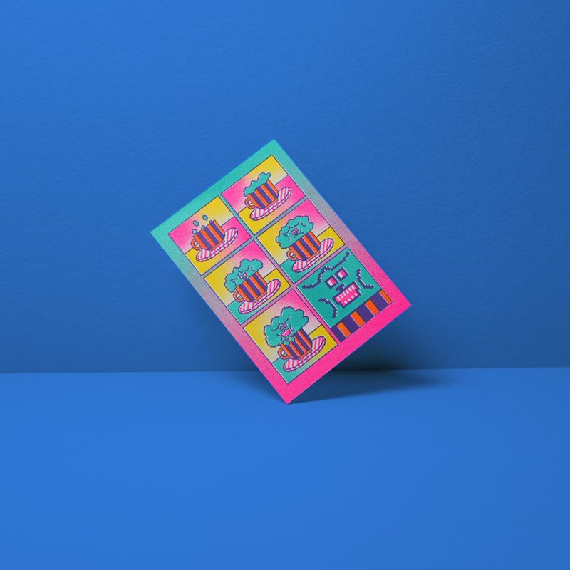 富貴狗 漫畫卡 - 卡片/明信片 - 紙 多色
