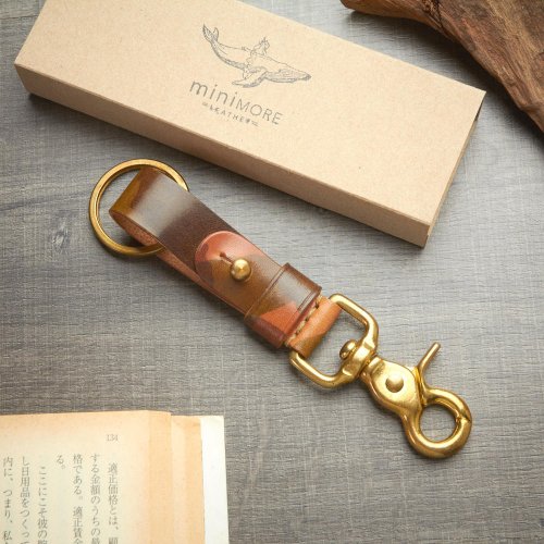 Solid Brass Sweden Snap Carabiner Hook Nautical Shackle Hook Full Grain Cow  Leather Strap Holder Keychains Keyring FOB Gift 