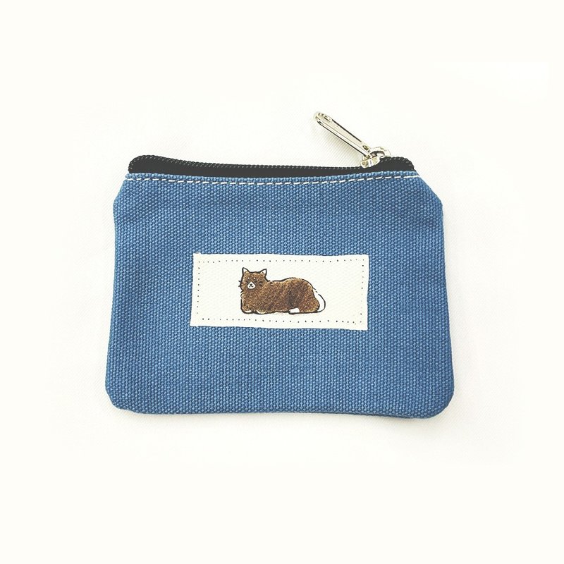 [Illustration] Customized text/printing_Imitation cloth style coin purse | Multi-color thick canvas coin purse - กระเป๋าใส่เหรียญ - ผ้าฝ้าย/ผ้าลินิน หลากหลายสี