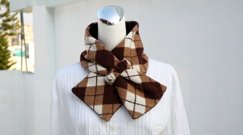 調節可能なショートスカーフスカーフ子供用に適した暖かいビブ両面2色大人*SK*