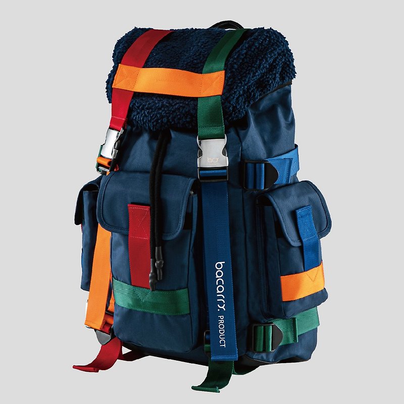 Burano Color Bag-Knight Blue - Backpacks - Nylon Blue