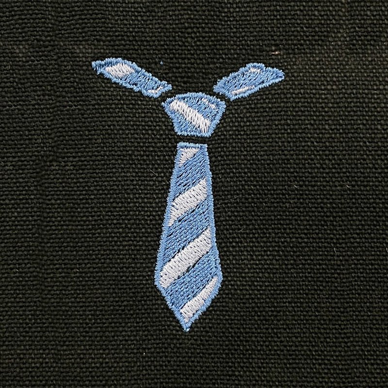 [Purchase additional embroidery] Blue tie | Public version electric embroidery pattern - Other - Thread Blue