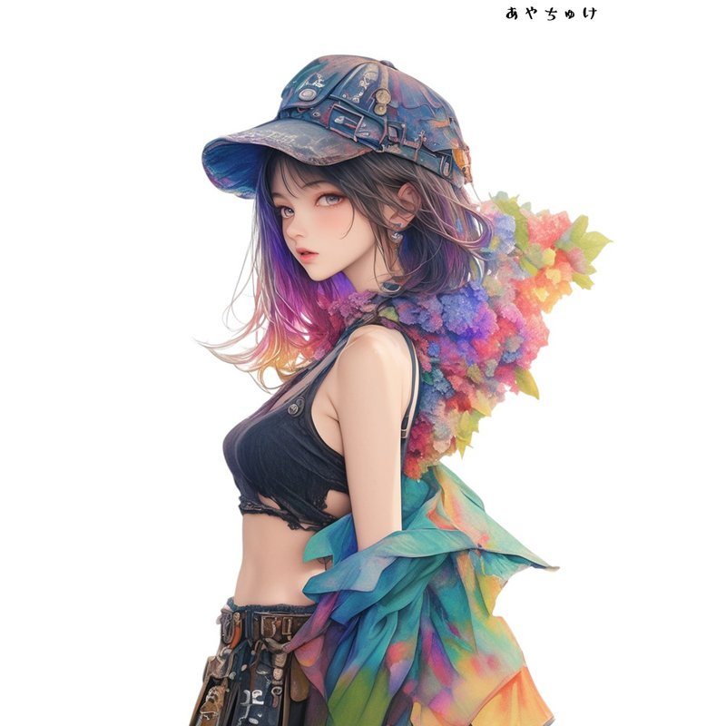 【6月中旬新作】07-096-0324 コラージュステッカー - 貼紙 - 紙 