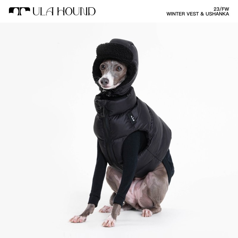 ITALIAN GREYHOUND & WHIPPET WINTER VEST - ชุดสัตว์เลี้ยง - ไฟเบอร์อื่นๆ หลากหลายสี