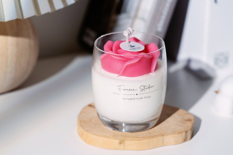 Romantic Fragrance | Natural Wax Rose & Soy Wax Handmade Scented Candles - Candles & Candle Holders - Wax 