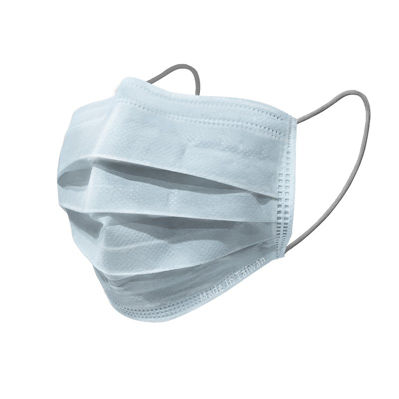 Adult medical mask full version Morandi 30pcs/box misty blue - Face Masks - Other Materials Blue