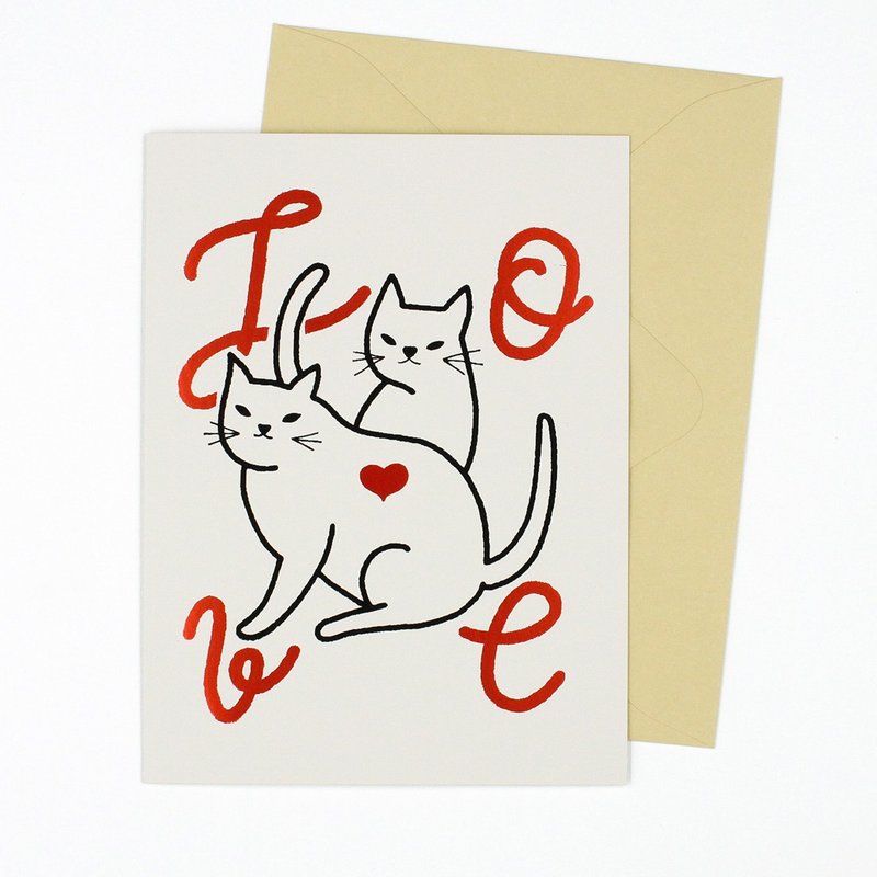 Love - Greeting Card - 卡片/明信片 - 紙 紅色