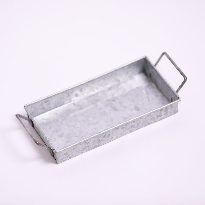 亜鉛メッキのハンドルボックス - 小 - 収納用品 - 金属 グレー