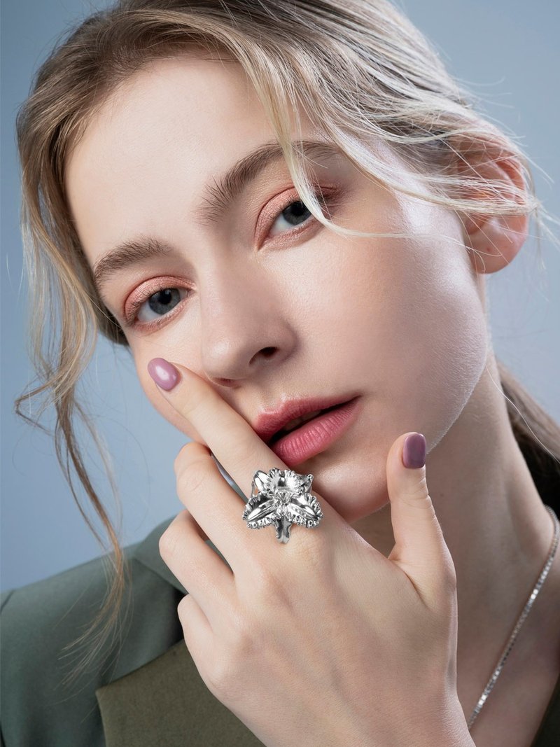 925純銀| 嘉德麗雅蘭戒指 SLOr16 - 戒指 - 純銀 