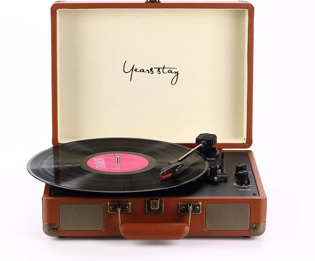 Vinyl record player bluetooth vinyl player record player vinyl turntable  vinyl Rose Gold - Shop yearsstay-tw Speakers - Pinkoi