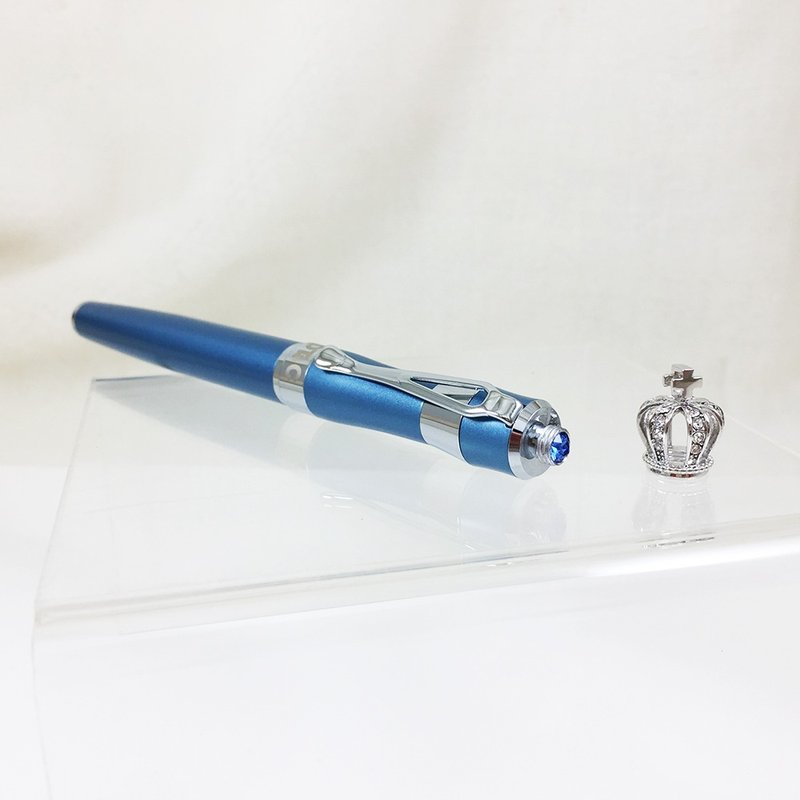 Flying Dragon In Sky King Crown Fountain Pen - Blue - Fountain Pens - Other Metals Blue