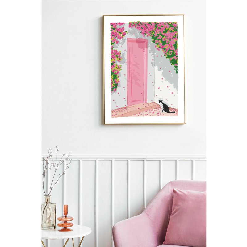 Lucky Panda Cat / Art print - Picture Frames - Other Materials Multicolor