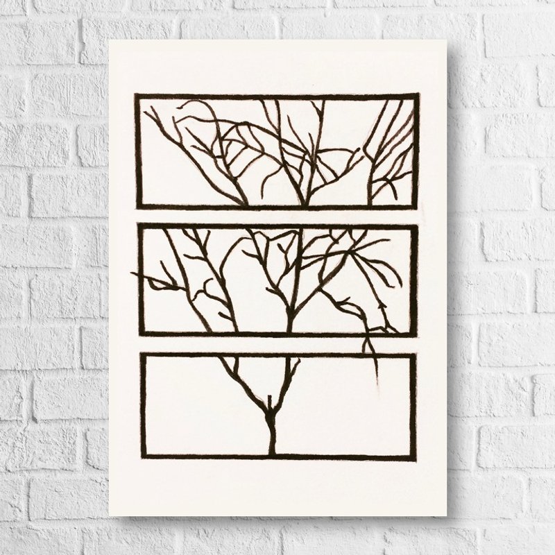 Paper Cards & Postcards White - Universal Card-Winter-Branch