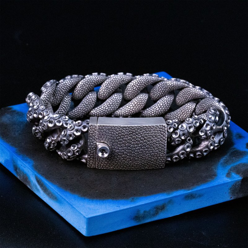 Octopus Bracelet / DB-10 - สร้อยข้อมือ - เงินแท้ สีเงิน