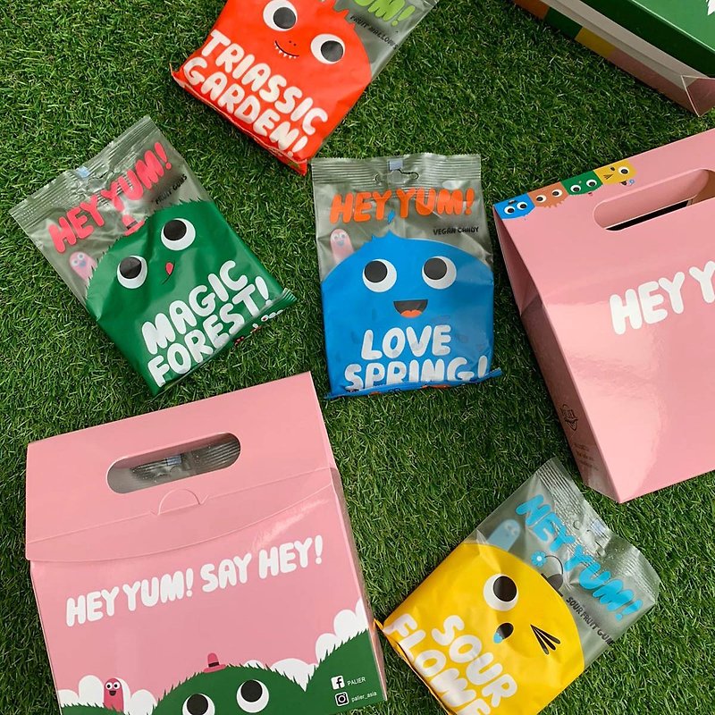 [Gift Box] HEY YUM! Danish gluten-free fruit gummies gift box 6 pieces (100g) - Snacks - Other Materials 