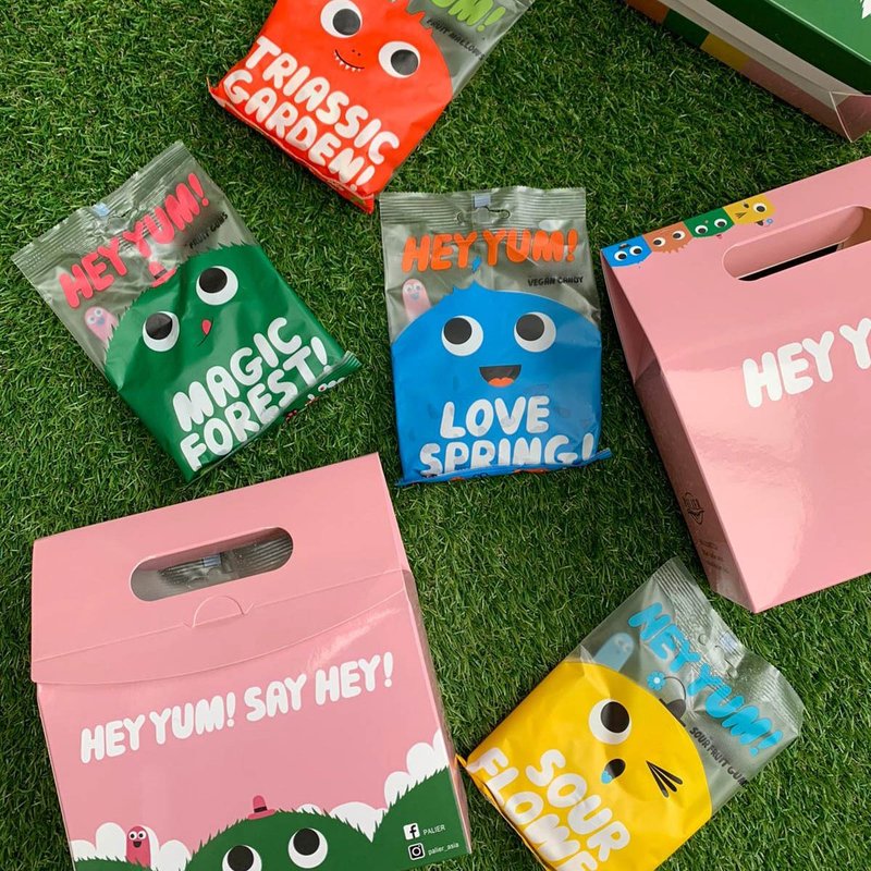 [Gift Box] HEY YUM! Danish gluten-free fruit gummies gift box 6 pieces (100g) - ขนมคบเคี้ยว - วัสดุอื่นๆ 