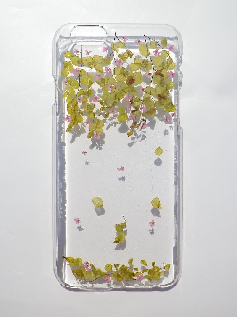 Handmade phone case, pressed leaves with nature, iphone 6/6S, Falling - เคส/ซองมือถือ - พลาสติก 