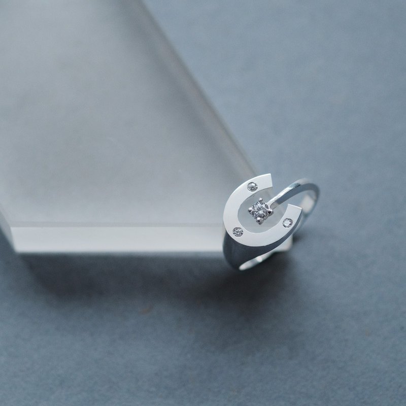 雙色 寬版 戒指 925銀 - 戒指 - 其他金屬 銀色