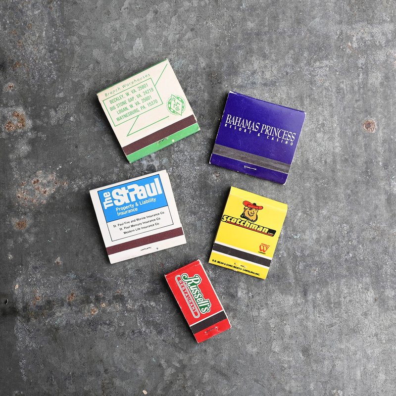 Vintage 古董火柴盒 /早期火柴盒、古董收藏、懷舊 - 香氛/精油/擴香 - 其他材質 多色