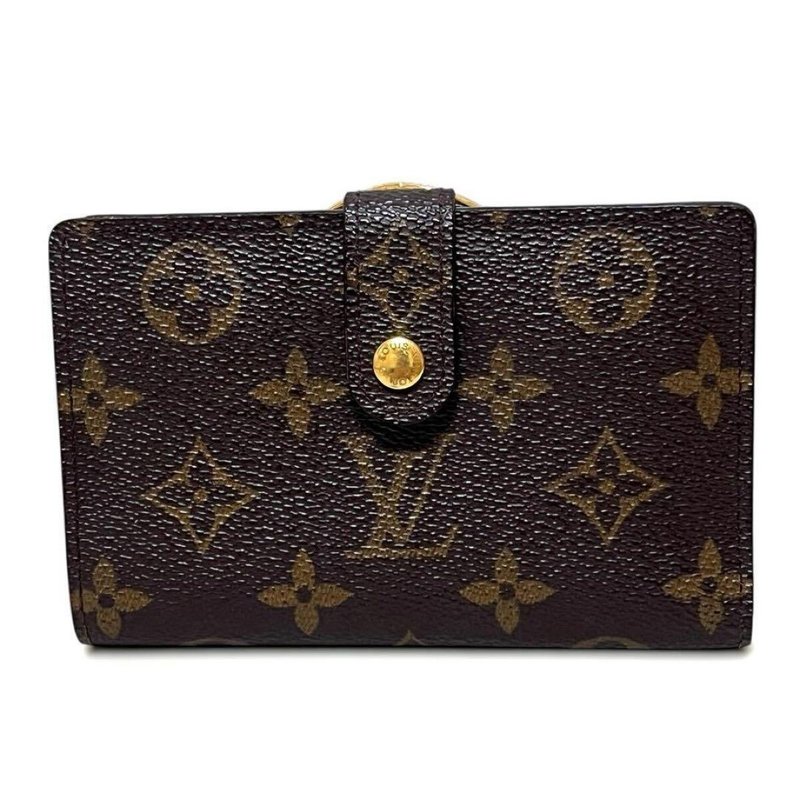 本物 Louis Vuitton ルイヴィトン ポルトモネ ビエ ヴィエノワ がま口 二つ折り 財布 モノグラム M61663 中古 - 錢包/皮夾/長短夾 - 其他材質 咖啡色