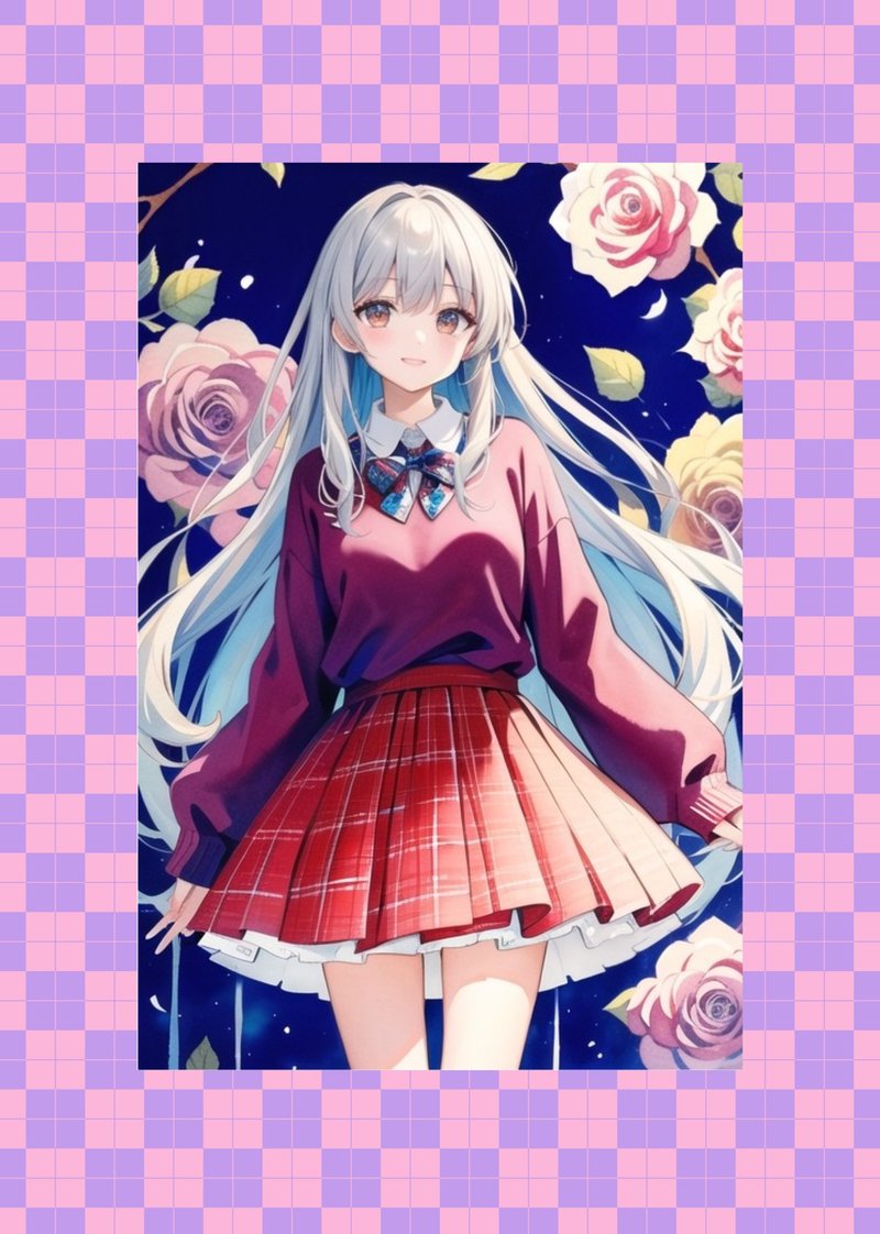 オリジナル人物ステッカー　No.85 - 貼紙 - 紙 
