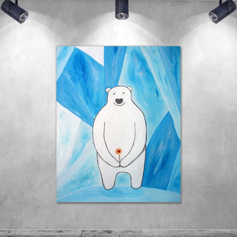 無框複製畫 ∣ 北極熊  /  新居禮物 - 海報/掛畫/掛布 - 其他材質 多色