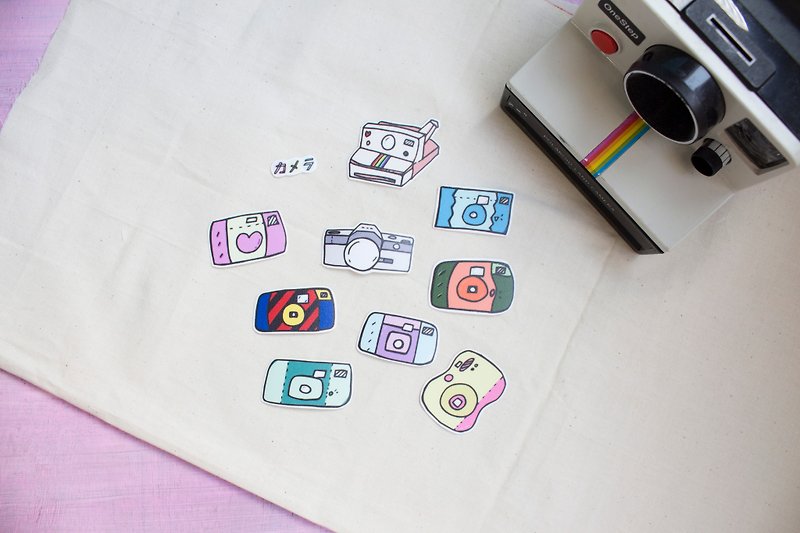 カメラ camera hodgepodge / sticker pack - Stickers - Paper Multicolor