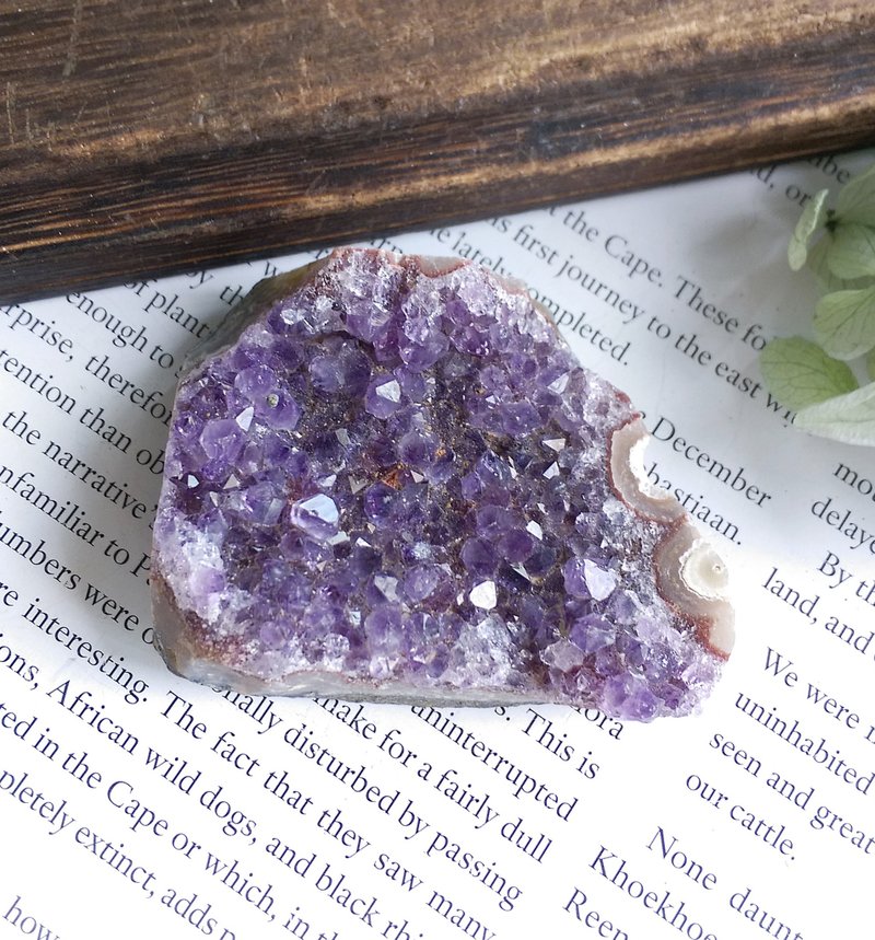 Amethyst 巴西產地 原皮紫水晶 晶簇 天然礦石 原礦 - 擺飾/家飾品 - 其他材質 