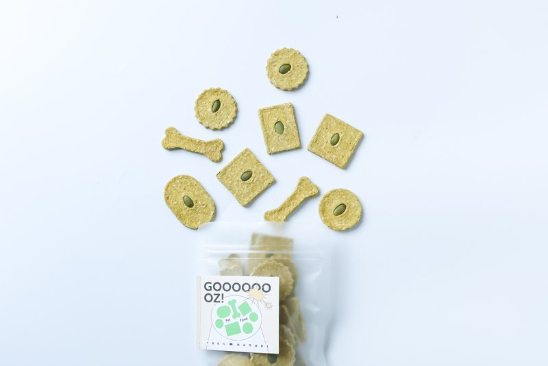 聯名 GOOOOOOOZ! 餅乾系列-有鷄燕麥餅-花椰菜口味 - 寵物零食/肉乾 - 其他材質 綠色