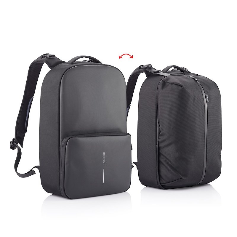 FLEX GYM BAG Sports/Business Anti-theft Backpack (Peach International Company) - Backpacks - Other Man-Made Fibers Black