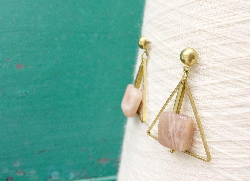 Warm little sunny short earrings - Earrings & Clip-ons - Gemstone Gold