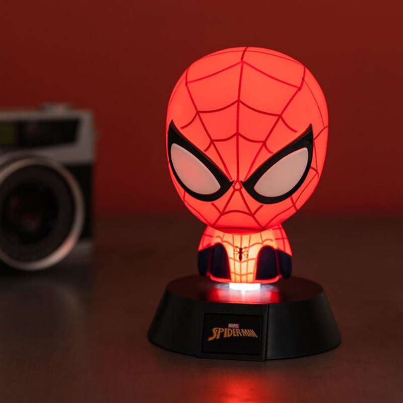 Official Licensed Marvel Night Light 3D Icon Spider-Man - โคมไฟ - พลาสติก สีแดง