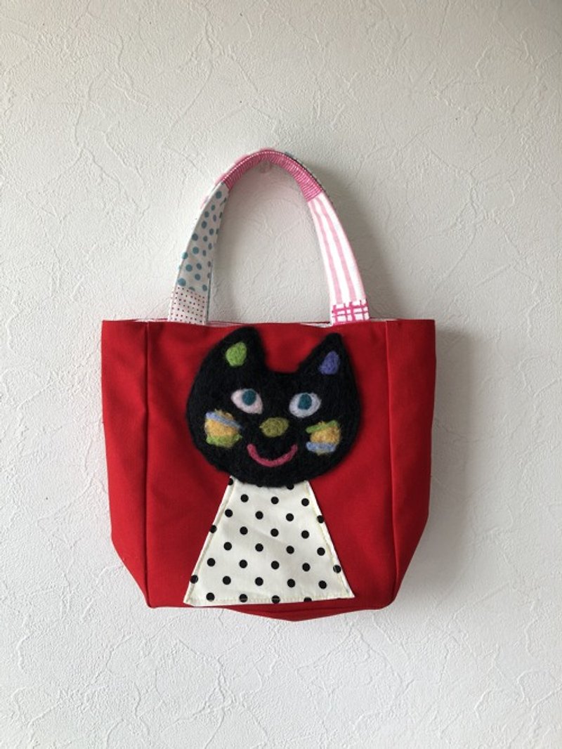 Mini bag cat - กระเป๋าถือ - ขนแกะ 