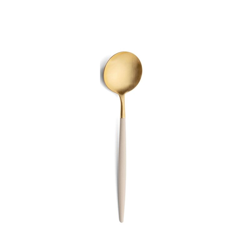 葡萄牙 Cutipol  GOA 奶茶金 21CM 主餐匙 - 刀叉/湯匙/餐具組 - 不鏽鋼 卡其色
