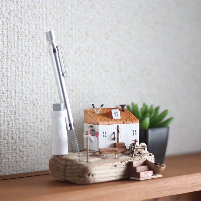 Driftwood interior - The sound of the waves and seagulls - W601 - pen stand - ของวางตกแต่ง - ไม้ 