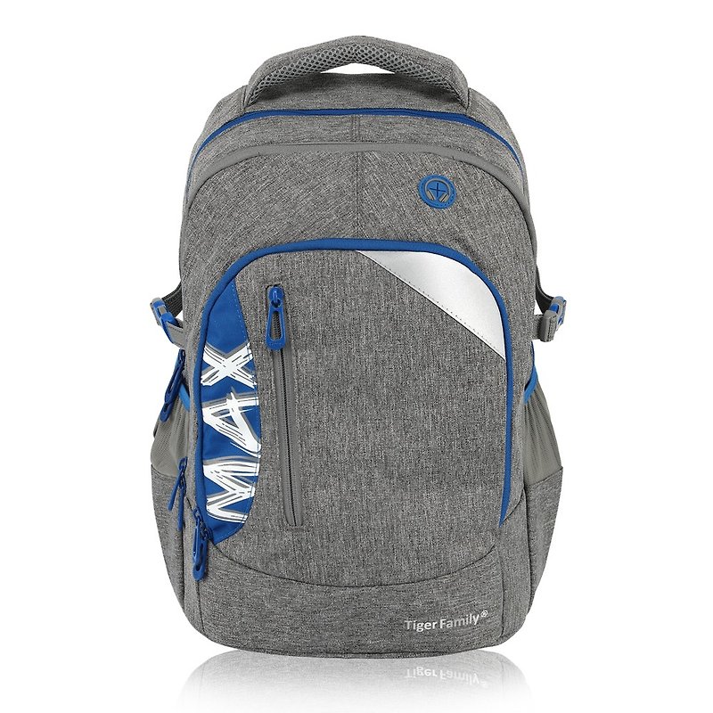 Tiger Family MAX Series Ultra Lightweight Spine Bag-Simple Grey Blue - Backpacks - Waterproof Material Gray