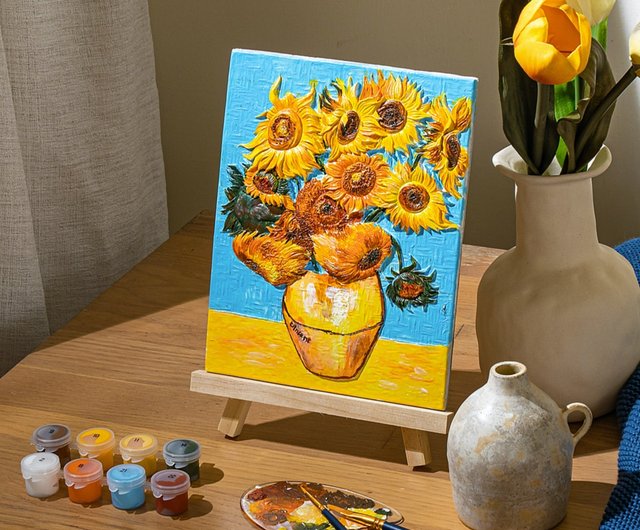 台湾在庫あり】立体DIYデジタル油絵/ゴッホとモネデジタル絵画