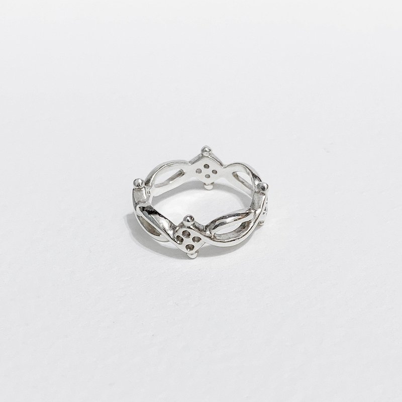 Gothic Eternity Ring - General Rings - Silver Silver