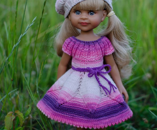 パオラレイナ人形のニットドレス、帽子、ジャケット - ショップ