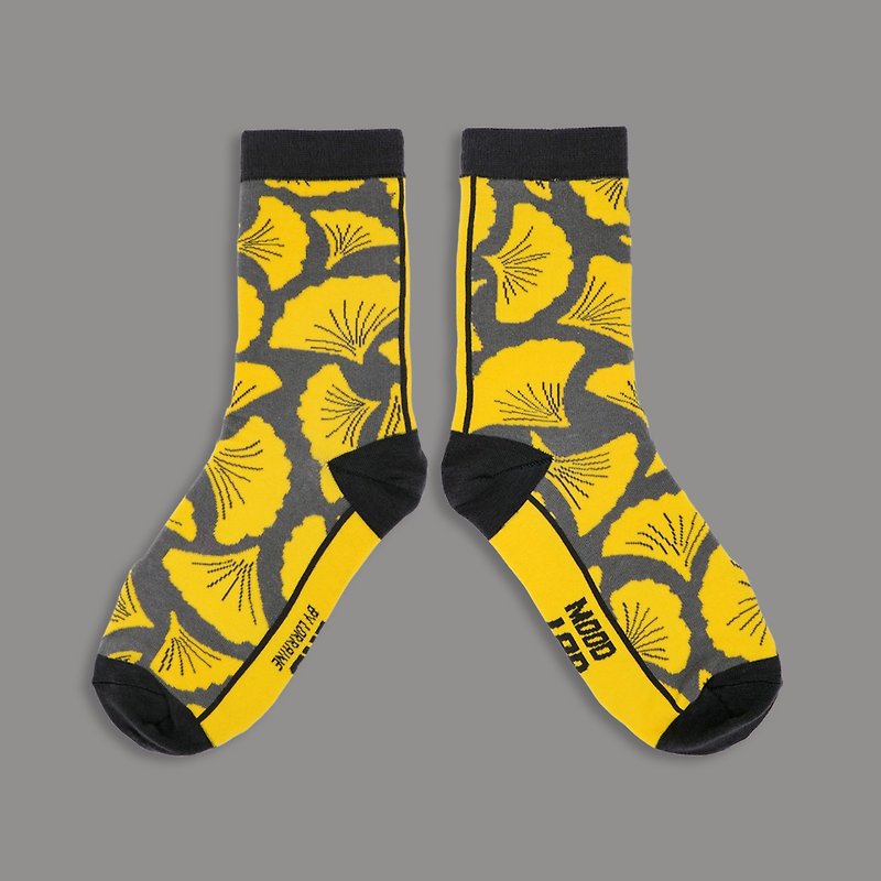 MOODLABBYLORRAINE | GINKGO SOCKS - Socks - Cotton & Hemp Yellow