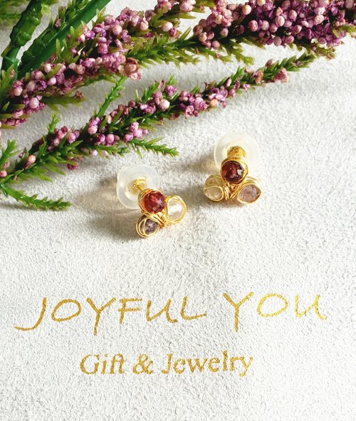 Joyfulyou 天然寶石耳環