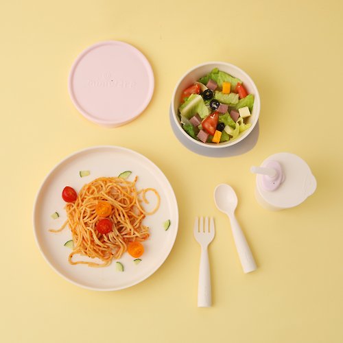 Miniware 天然寶貝兒童餐具 樹薯澱粉製成 小食客六入組 – 共八組