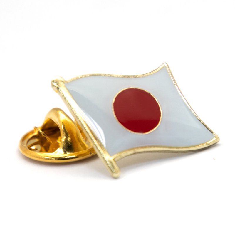 Japan 日本 國家胸針 國家飾品 愛國 國旗別針 辨識 西裝 時尚 - 胸針 - 其他材質 多色