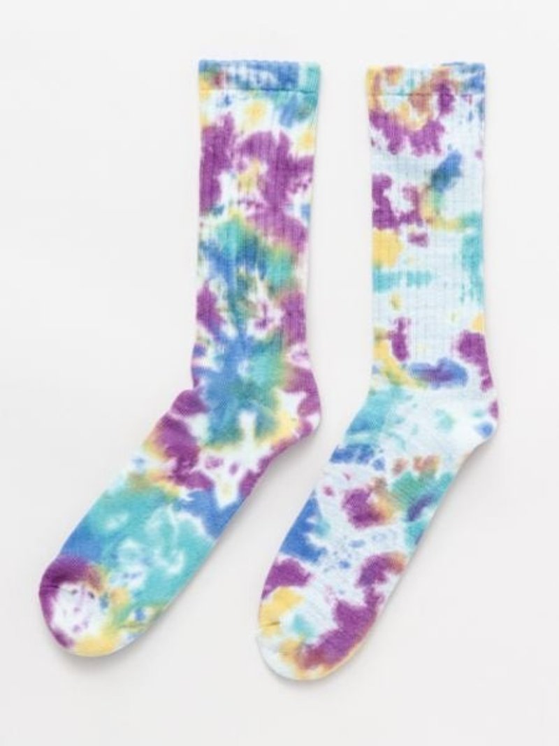 Tie Dye Mid Socks 23～25cm - ถุงเท้า - วัสดุอื่นๆ 