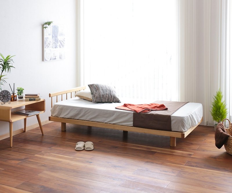 Asahikawa Furniture Wood and Living Studio Bed - เครื่องนอน - ไม้ สีนำ้ตาล