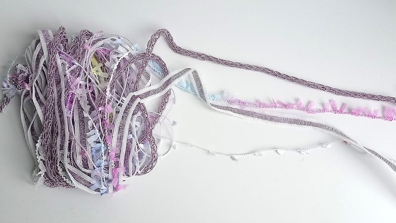 鎖の様な糸　2.0m - 編み物/刺繍/羊毛フェルト/裁縫 - ポリエステル ピンク