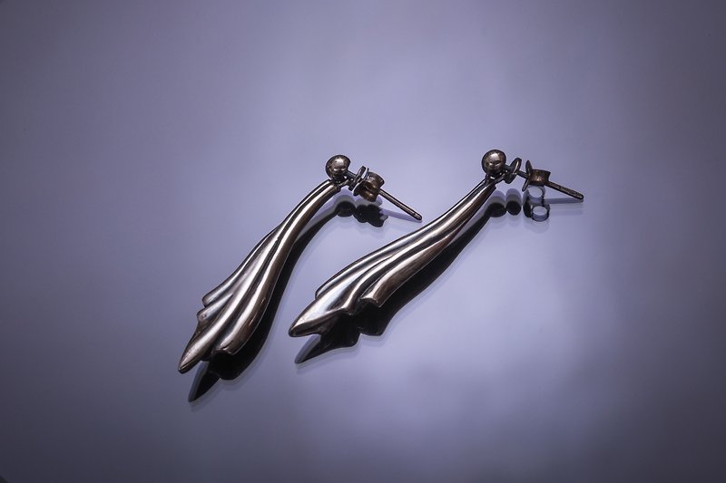 -Satin-Earring - Earrings & Clip-ons - Sterling Silver Silver