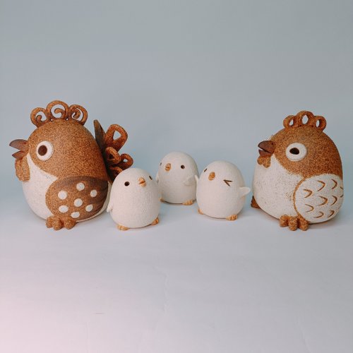 野萩藝術坊 起家帶路雞(大組)/陶藝品/原創