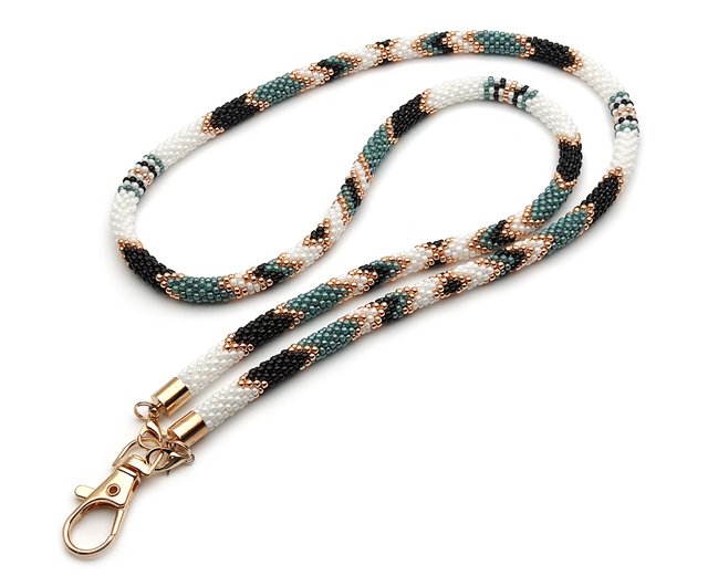 Navajo Beaded Lanyard ID Holder 